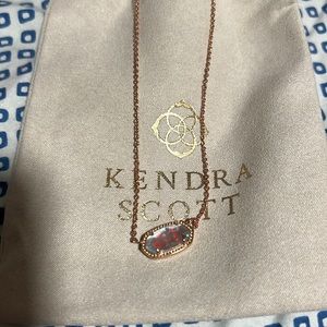 clear kendra scott rose gold chain